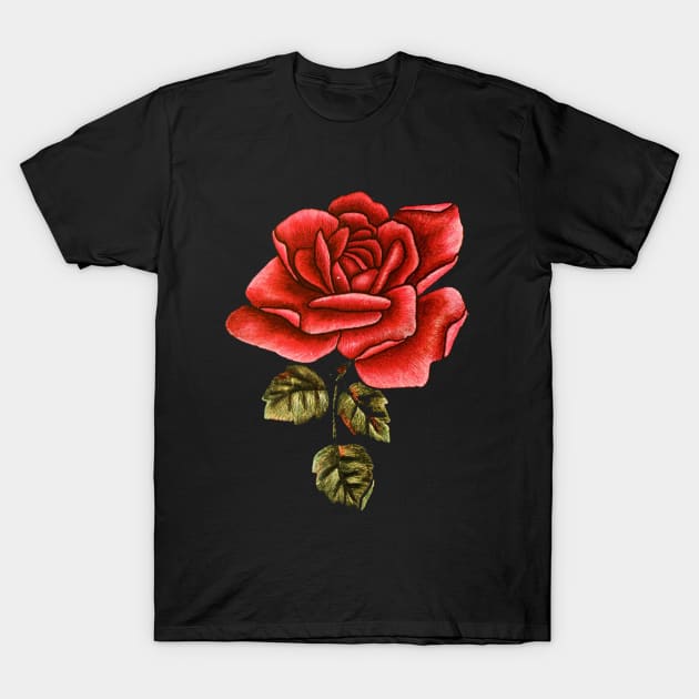 Vintage Rose T-Shirt by Flippin' Sweet Gear